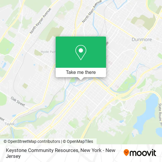 Keystone Community Resources map