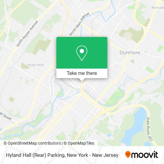 Mapa de Hyland Hall (Rear) Parking