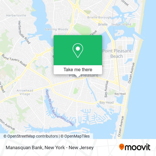 Mapa de Manasquan Bank