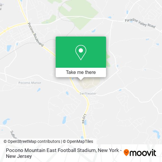 Pocono Mountain East Football Stadium map