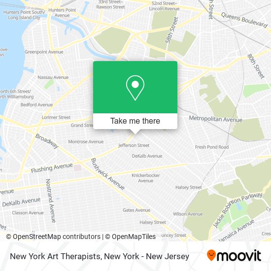 New York Art Therapists map