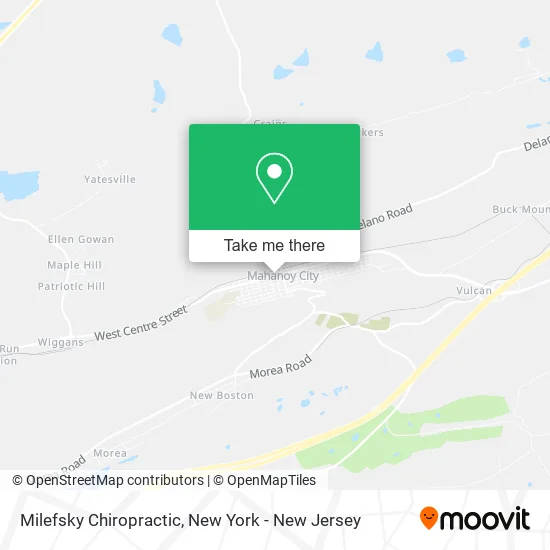 Milefsky Chiropractic map
