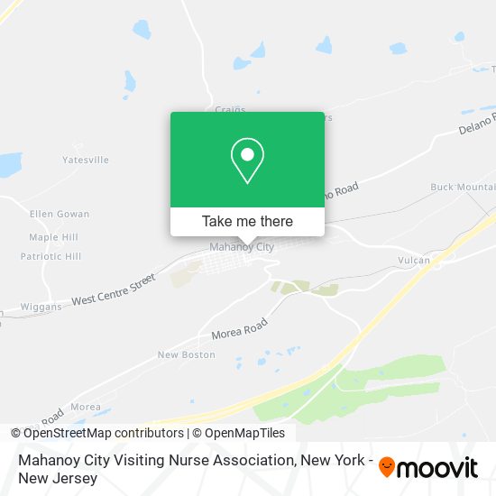 Mapa de Mahanoy City Visiting Nurse Association