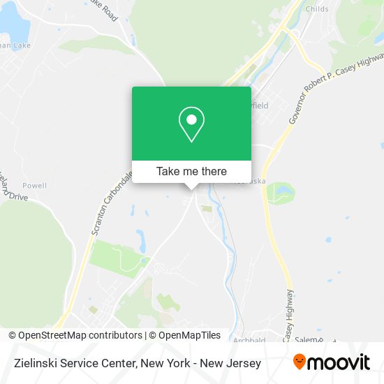 Zielinski Service Center map