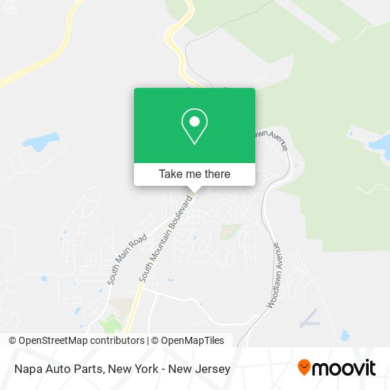 Mapa de Napa Auto Parts