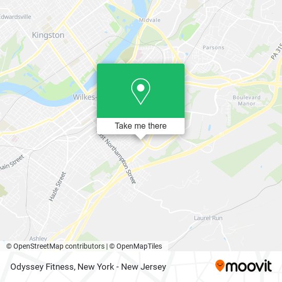 Mapa de Odyssey Fitness