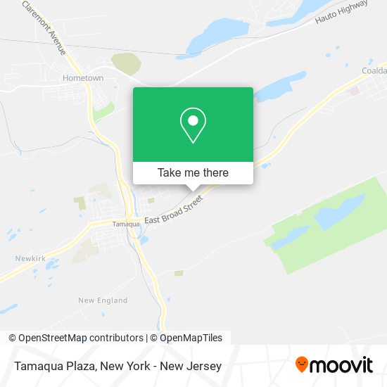 Tamaqua Plaza map