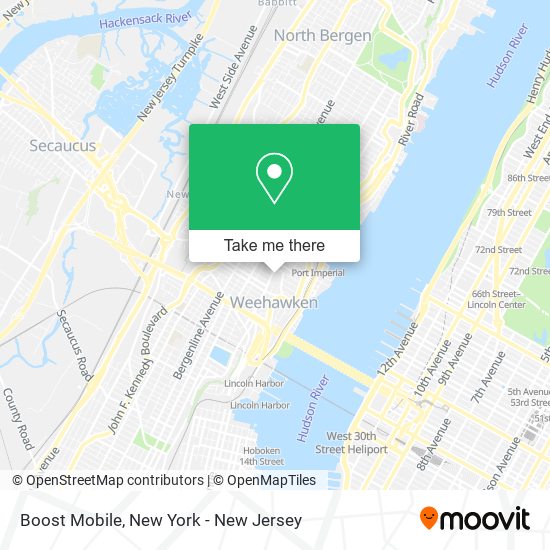 Mapa de Boost Mobile