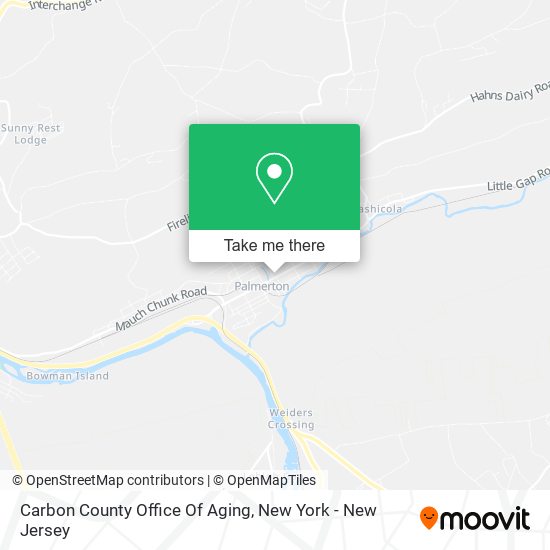 Carbon County Office Of Aging map