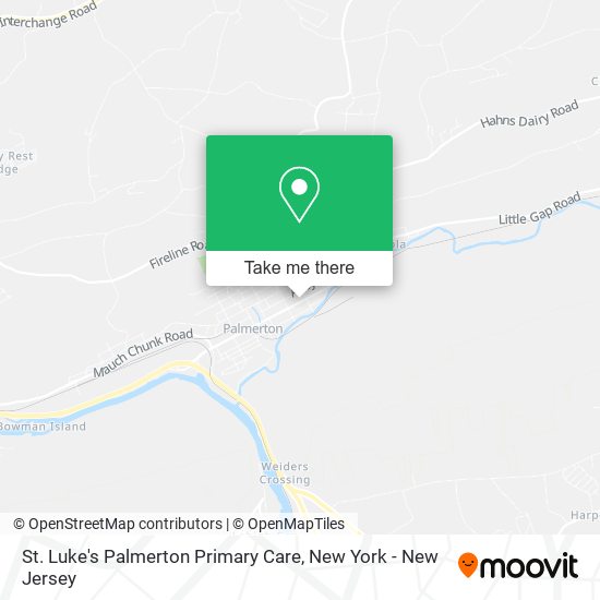 Mapa de St. Luke's Palmerton Primary Care