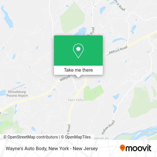 Wayne's Auto Body map