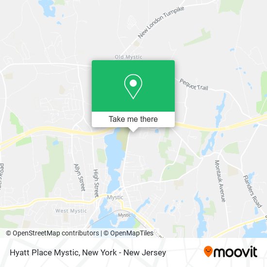 Hyatt Place Mystic map