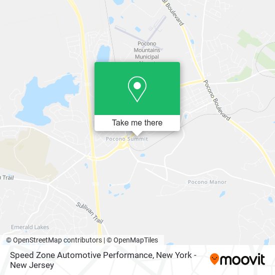Speed Zone Automotive Performance map