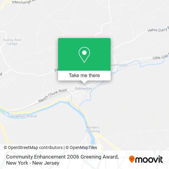 Community Enhancement 2006 Greening Award map