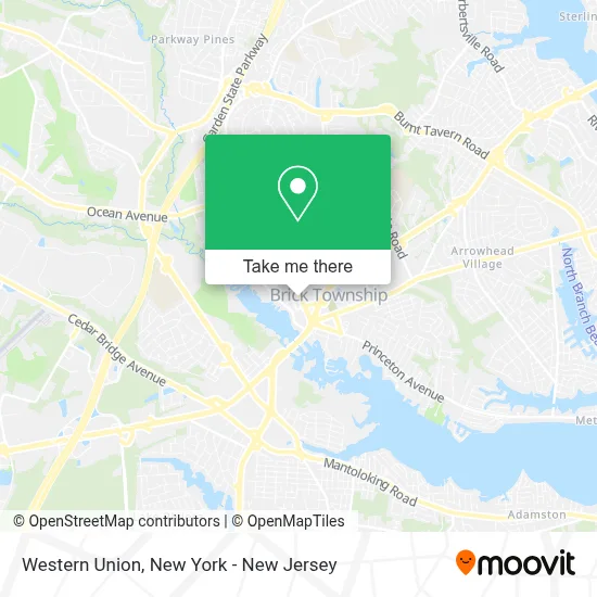 Western Union map