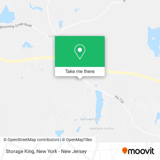 Storage King map