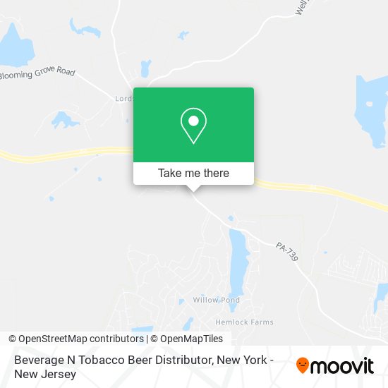 Beverage N Tobacco Beer Distributor map