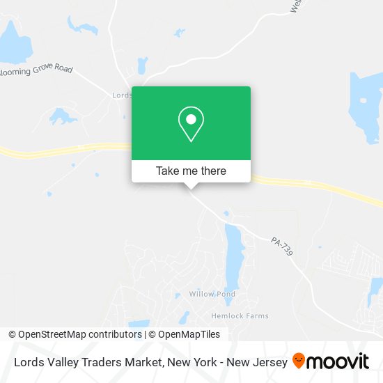 Lords Valley Traders Market map