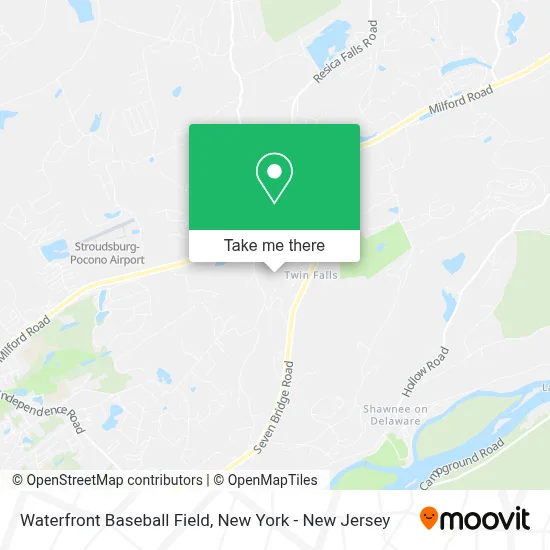 Waterfront Baseball Field map
