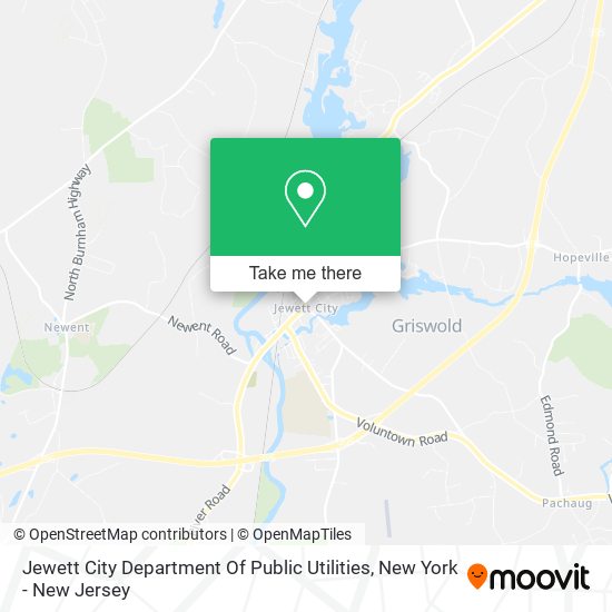 Jewett City Department Of Public Utilities map