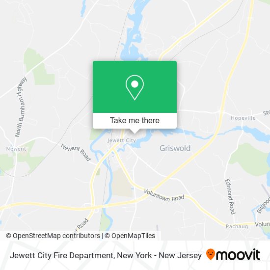 Jewett City Fire Department map