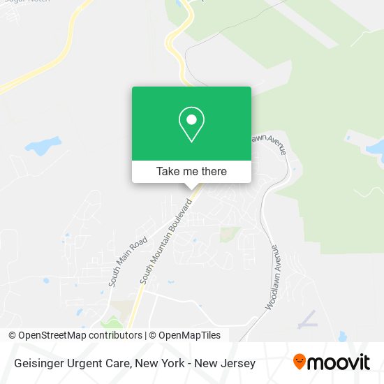 Mapa de Geisinger Urgent Care