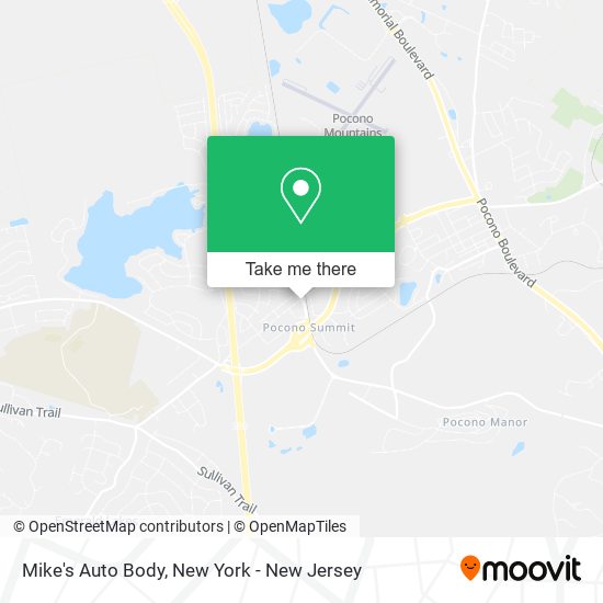 Mike's Auto Body map