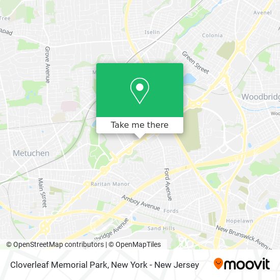 Cloverleaf Memorial Park map