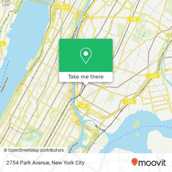 2754 Park Avenue map
