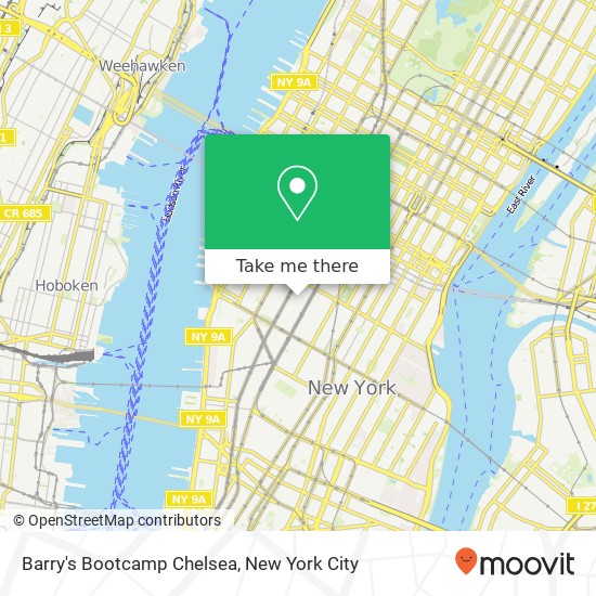 Barry's Bootcamp Chelsea map