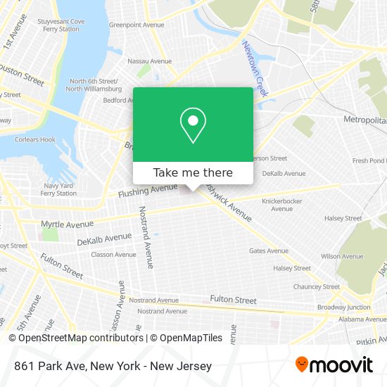 Mapa de 861 Park Ave
