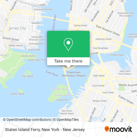 Staten Island Ferry map