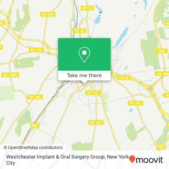 Mapa de Westchester Implant & Oral Surgery Group