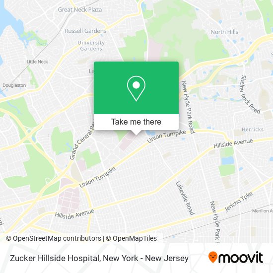 Mapa de Zucker Hillside Hospital