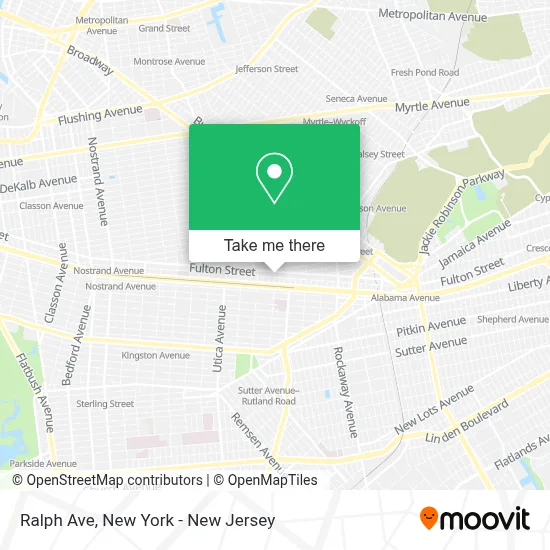 Ralph Ave map