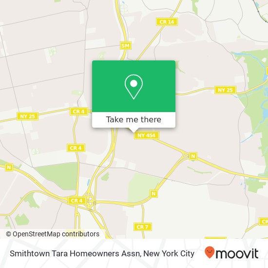Smithtown Tara Homeowners Assn map