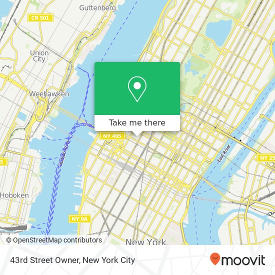 Mapa de 43rd Street Owner