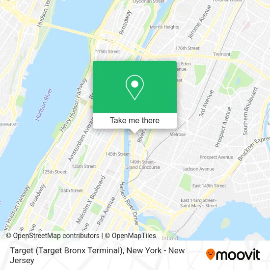 Mapa de Target (Target Bronx Terminal)