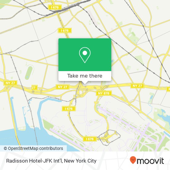 Mapa de Radisson Hotel-JFK Int'l