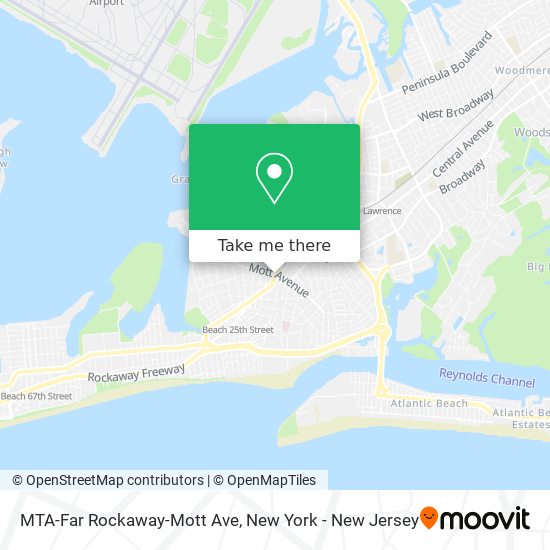 MTA-Far Rockaway-Mott Ave map