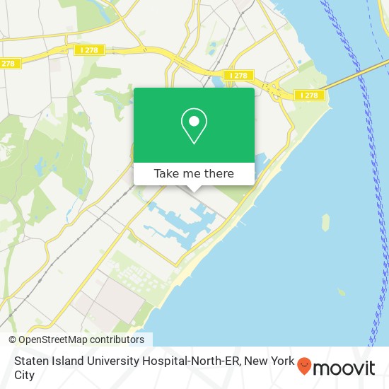 Staten Island University Hospital-North-ER map