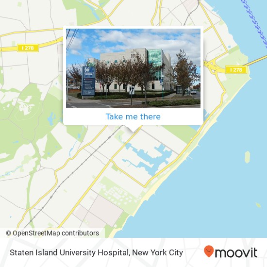 Mapa de Staten Island University Hospital