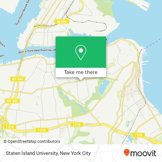 Staten Island University map