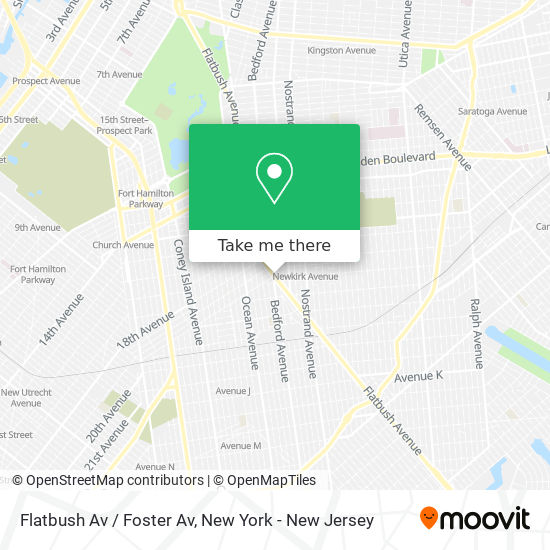 Flatbush Av / Foster Av map