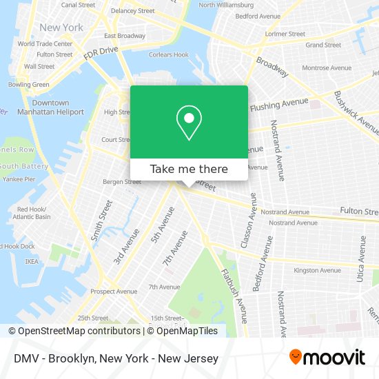 Mapa de DMV - Brooklyn