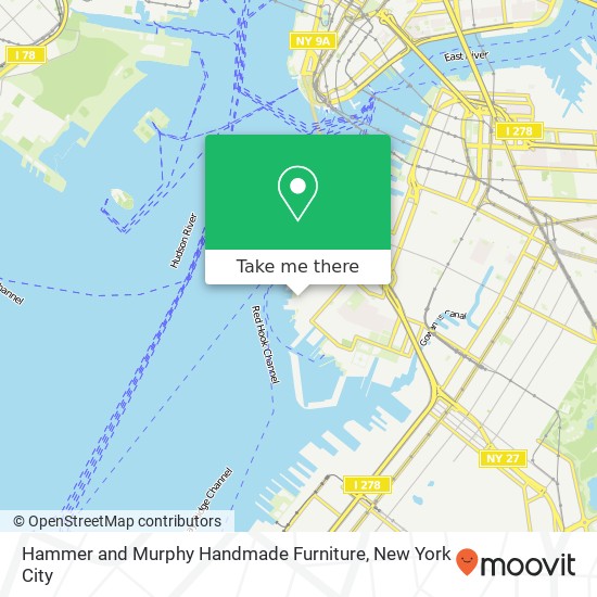 Hammer and Murphy Handmade Furniture map