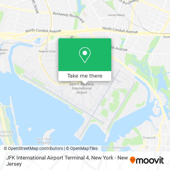JFK International Airport Terminal 4 map