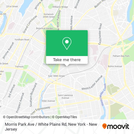 Morris Park Ave / White Plains Rd map