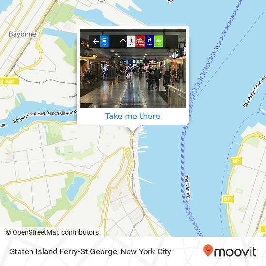 Staten Island Ferry-St George map