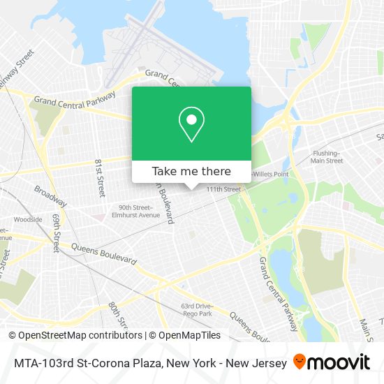 Mapa de MTA-103rd St-Corona Plaza